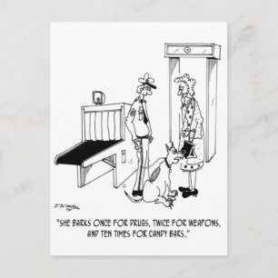 Cartão Postal Cartoon de Segurança 5589