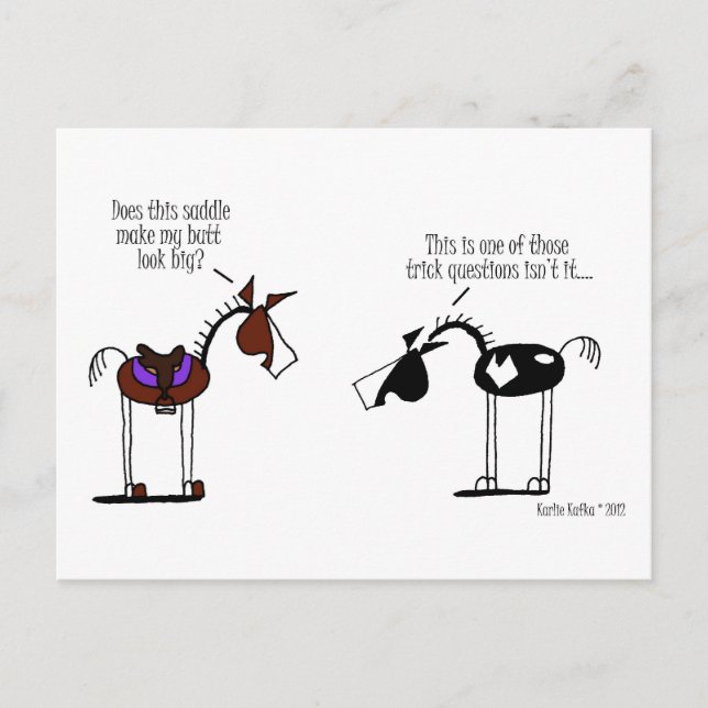 Cartão Postal Cartoon Engraçado (Frente)