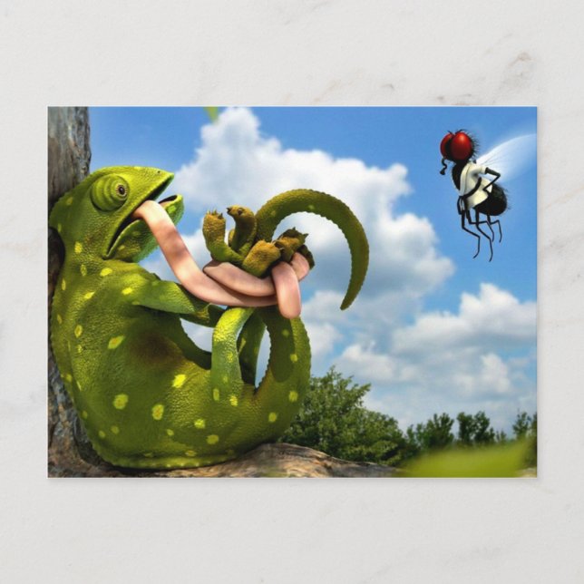 Cartão Postal Cartoon engraçado (Frente)