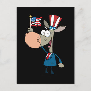 Cartão Postal Cartoon engraçado do 4 de julho