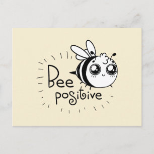 Cartão Postal Cartoon Engraçado Positivo