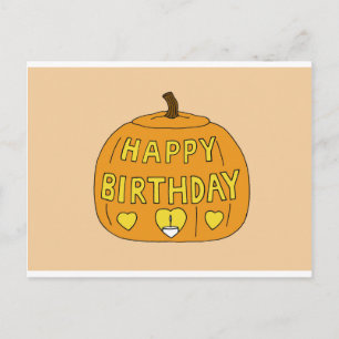 Cartão Postal Cartoon Feliz de Halloween Aniversário