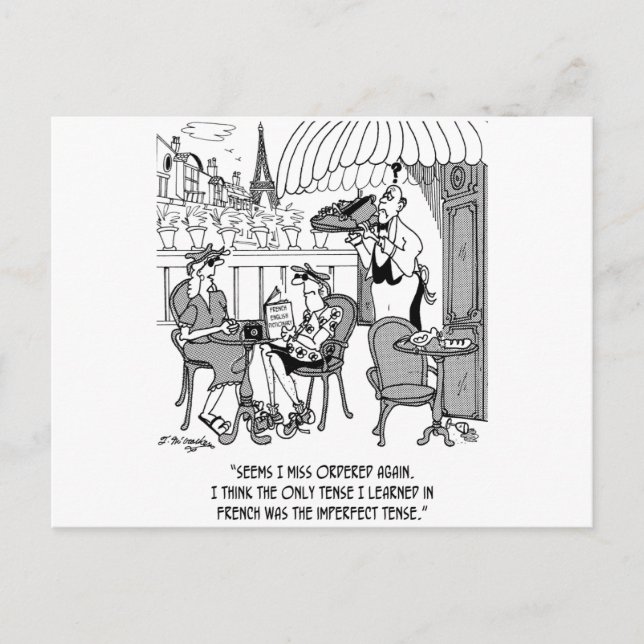 Cartão Postal Cartoon francês 4932 (Frente)