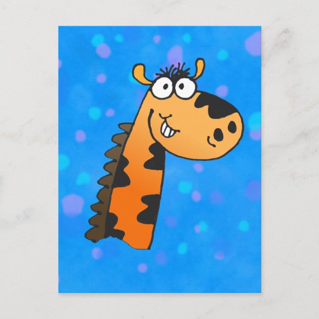Cartão Postal Cartoon Giraffe (Frente)