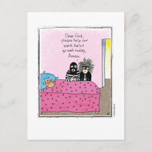 Cartão Postal Cartoon HEIST de Ellen Elliott