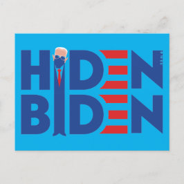 Cartão Postal Cartoon Hiden Biden