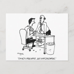 Cartão Postal Cartoon Hipocondrial 3104