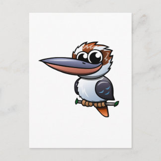 Cartão Postal Cartoon Kookaburra