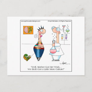 Cartão Postal Cartoon MAIS CULTURA Cartão-postal de abril McCal