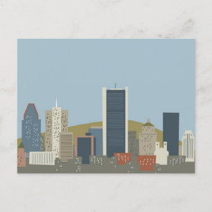 Cartão Postal Cartoon Montreal