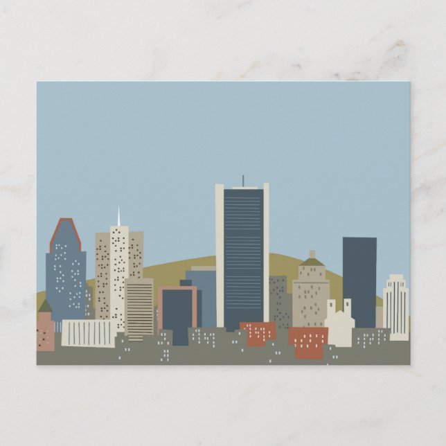 Cartão Postal Cartoon Montreal (Frente)