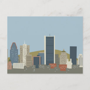 Cartão Postal Cartoon Montreal