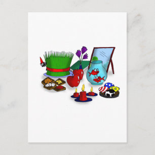 Cartão Postal Cartoon Noroz