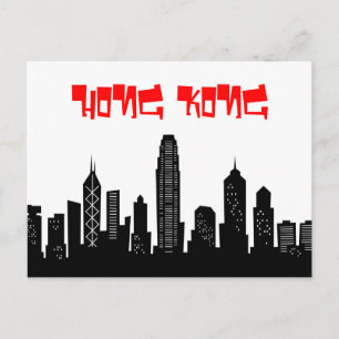 Cartão Postal Cartoon postal de Hong Kong