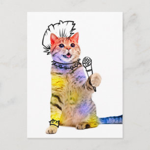 Cartão Postal Cartoon punk