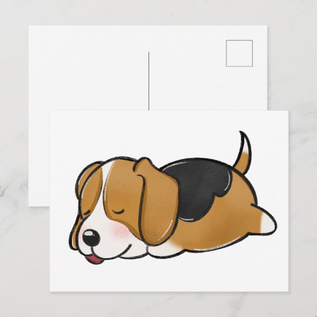 Cartão Postal Cartoon Sleeping (Frente/Verso)