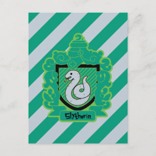 Cartão Postal Cartoon Slytherin Crest