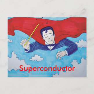 Cartão Postal Cartoon supercondutor