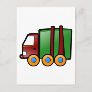 Cartão Postal Cartoon Truck