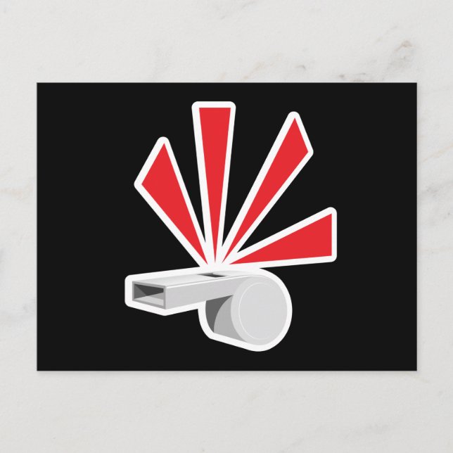 CARTÃO POSTAL CARTUM DE DENÚNCIA PROVOCA ALERTA DE AVISO LIS (Frente)