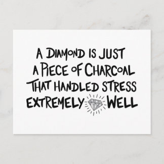 Cartão Postal carvão para Diamond