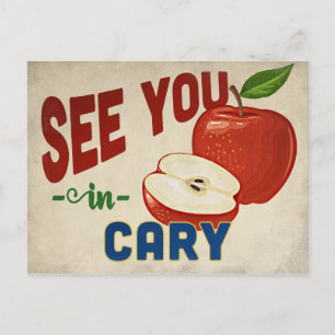 Cartão Postal Cary North Carolina Apple - Viagens vintage
