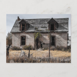 Cartão Postal Casa Abandonada Em Utah Central