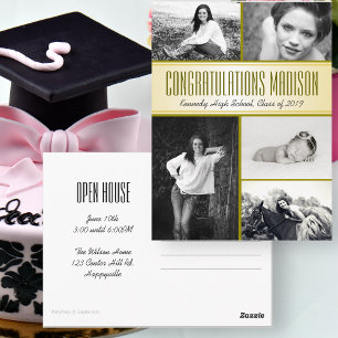Cartão Postal Casa Aberta de Graduação de Filhas Multifotográfic