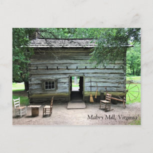 Cartão Postal Casa Appalachian em Mabry Mill, Virginia