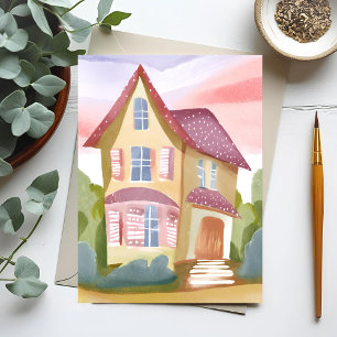 Cartão Postal Casa Aquarela   Bonito Pintado