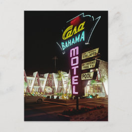 Cartão Postal Casa Bahama Motel em Wildwood, Nova Jersey, anos 6
