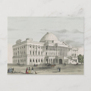 Cartão Postal Casa Branca, Capitólio no Washington Lithógrafo