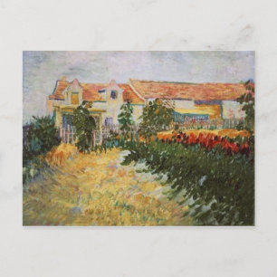 Cartão Postal Casa com Girassóis, Van Gogh de Belas Artes