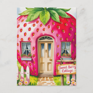 Cartão Postal Casa da Doce Baga" Casa Caprichosa de Morango