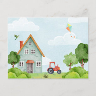 Cartão Postal Casa da fazenda Verde