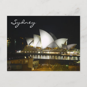 Cartão Postal casa da noite de Sidney