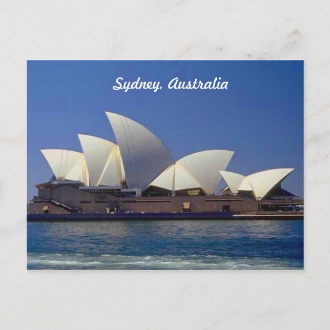Cartão Postal Casa da Ópera de Sydney Austrália (Frente)