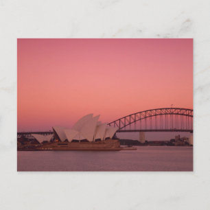 Cartão Postal Casa da Ópera de Sydney e Porto, Nova Gales do Sul