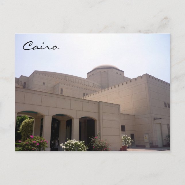 Cartão Postal Casa da Ópera do Cairo (Frente)