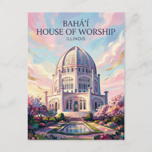 Cartão Postal Casa de Adoração Bahá'í dos EUA