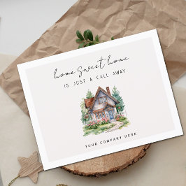 Cartão Postal Casa de Aquarela Agência Imobiliária Lar Doce Lar 