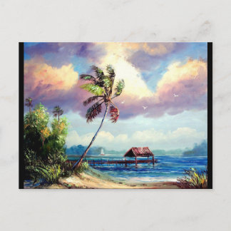 Cartão Postal Casa de Barcos Tropicais