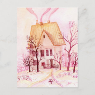 Cartão Postal Casa de campo bonito