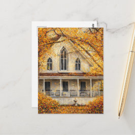 Cartão Postal Casa de Carpintaria Fantasia Gótica-Revival