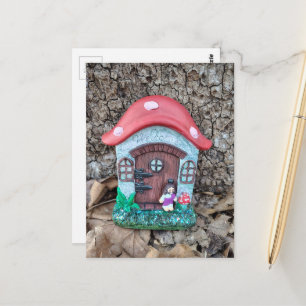 Cartão Postal Casa de Cogumelo Aleatória de Jesus Encontrada na 