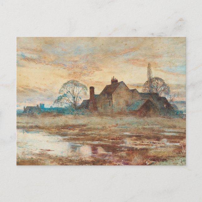 Cartão Postal Casa de fazenda francesa por Julia Beck (Frente)
