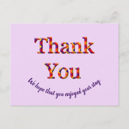 Cartão Postal Casa de Férias Econômica Obrigado Visitante Agrade