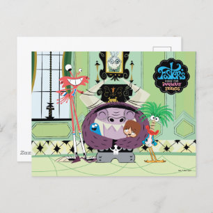 Cartão Postal Casa de Foster para Amigos Imaginários Grupo Hug