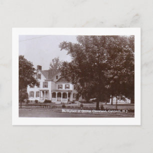 Cartão Postal Casa de Grover Cleveland, Caldwell, NJ Vintage