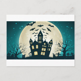 Cartão Postal Casa de Halloween